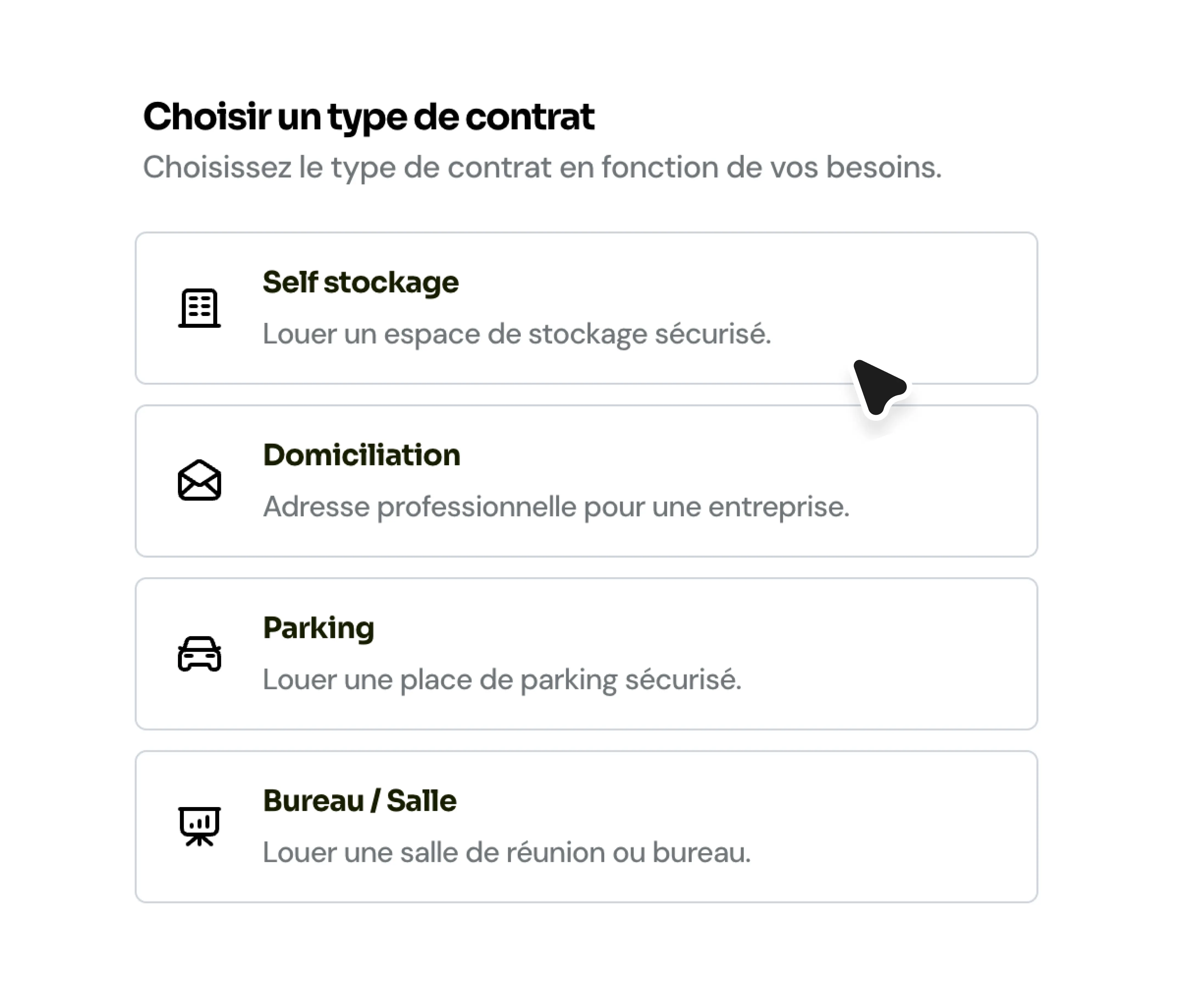Choix du type de contrat